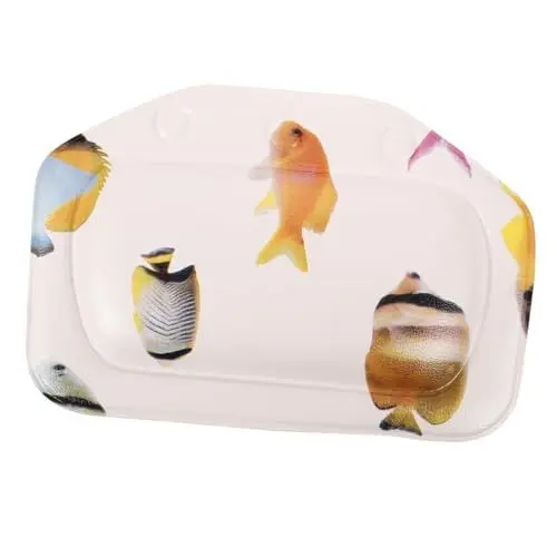 Produktbild: Healeved Badewannenkissen Spa-Kissen Mit Unterwasserfisch-Design Badewannenkissen Tasse Weicher Bequemer PVC-schaumschwamm
