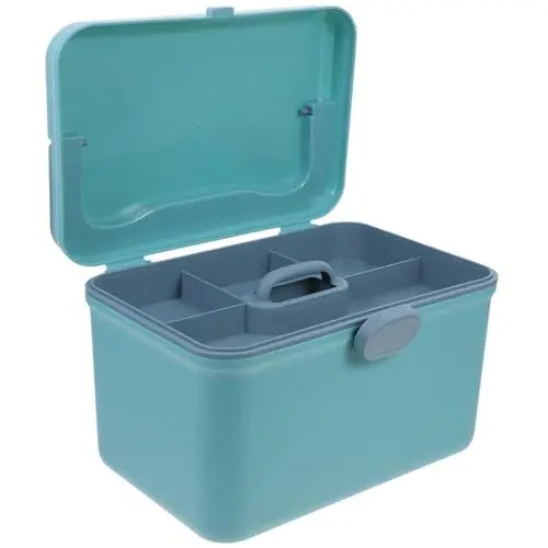 Produktbild: Healeved Box Für Medizinisches Kit Erste Hilfe Behälter Flaschenorganisator Medikamentenkoffer Medikamentenhalter Medikamentenset Medikamentenschrank Aufbewahrung
