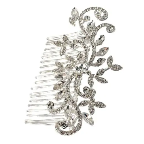 Produktbild: Healeved Eleganter Haarkamm Für Hochzeiten Strass-haarteil Für Bräute Abschlussball-haar-accessoires