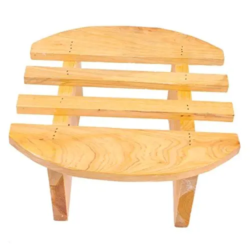Produktbild: Healeved Dusche Fußstütze Treppenhocker Aus Holz Poop Hocker Für Füße Sauna-tritthocker Winziger Holzhocker Büro-fußstütze Fußbank Aus Holz Hinoki Sauna Fußhocker Fußbad Hölzern Badewanne