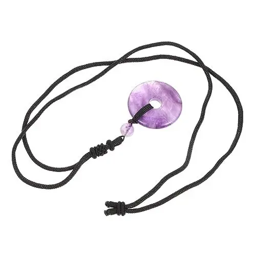 Produktbild: Healeved Festival-accessoire Chinesische Edelstein-kristall-halskette Zarter Für Männer Sichere Stein-halskette Mit