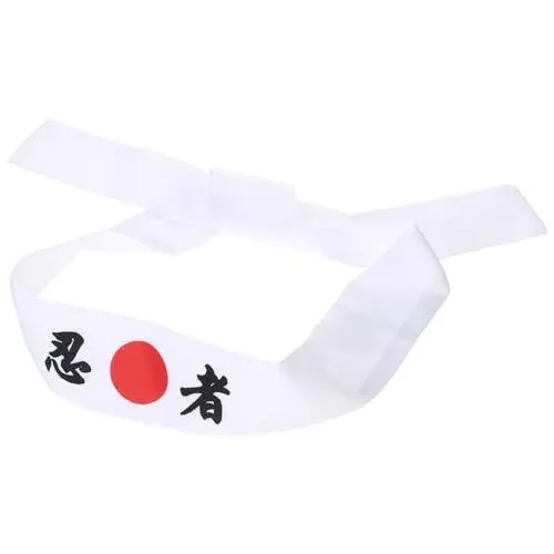 Produktbild: Healeved Japanisches Karate-Stirnband - Sushi Küche Kopfbedeckung Bushido Bandana Ninja Print Kopfschmuck Kochmütze Im Japanischen Stil Für Kochen Und Karate Küchenbedarf Baumwolle