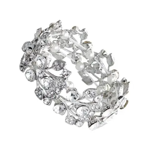 Produktbild: Healeved Modeschmuck Armbänder Bs-j160 Silber Kristall Armband für Frauen Elegante Damen