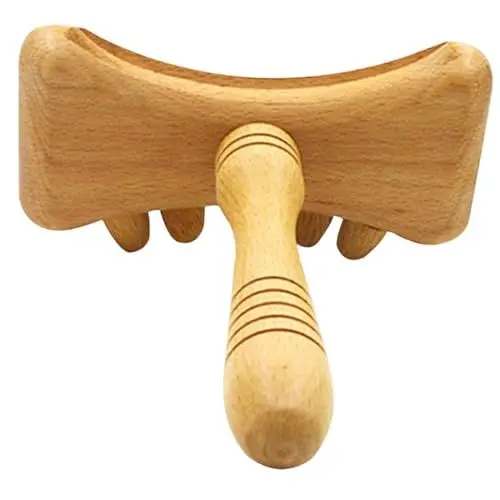 Produktbild: Healeved Massagestab zum Entspannen Gesichtsmassagegerät Körpermassagegerät gua sha massage stick hand massager benutzerdefinierte Massagerolle handgeführte Akupunktmassage hölzern