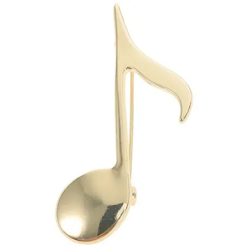 Produktbild: Healeved Note Brosche Aus Zinklegierung Elegante Anstecknadel FüR Kleidung Und Taschen Perfektes Modeaccessoire FüR Musiker Und Musikliebhaber 5.5 X 3 Cm