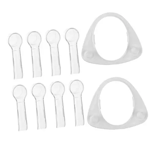 Produktbild: Healeved 2pcs Zahnbürste Stehen Pinsel Elektrische Zahnbürste Zubehör Weiß Runde