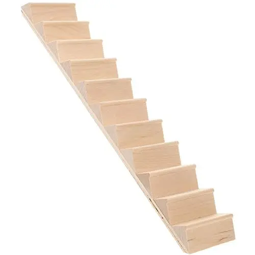 Produktbild: Healifty 1:12 Puppenhaus Treppe Miniatur Holztreppe Puppenhaus Möbel Zubehör