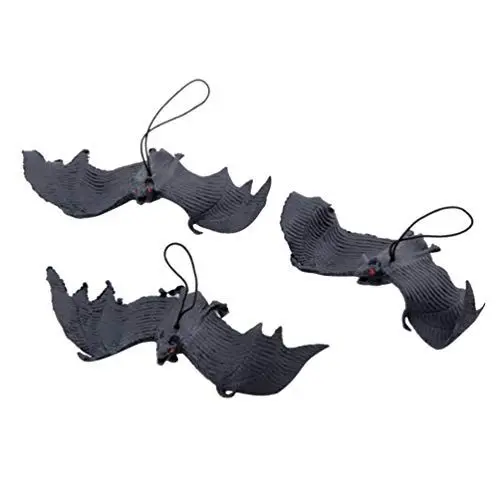 Produktbild: Healifty 12 Stücke Hängende Fledermäuse Halloween Geisterhaft Scary Dekoration Spielzeug für Halloween Kostüme