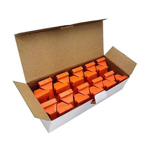 Produktbild: Healifty Bodenverlegeset 20-teilig Bodenabstandshalter Aus Stabilem Material Für Massivholz-verbundböden Orange
