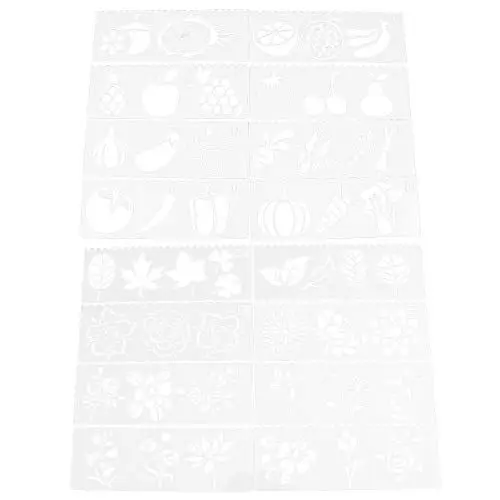 Produktbild: Healifty 32 Stück Blumen-Schablonen für Blätter, Gemüse, Obst, Malerei, Zeichnen, Schablonen, Formen für DIY, Kartenherstellung, Scrapbooking, Dekoration