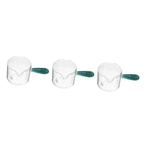 Produktbild: Healifty 3 Stück Glas Kaffeetasse Espresso Ausgießbecher Messbecher Krug Espresso Schnapsglas Espressotasse Espresso Glas Waage Kaffeetasse Espresso Messbecher Espresso Messglas