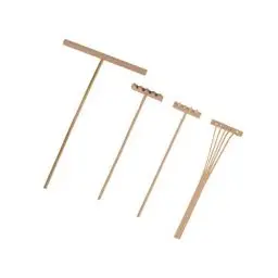 Produktbild: Healifty 4 Stück Mini Zen Sand Rechen Bambus Rechen Werkzeug Fee Garten Rechen Feng Shui Dekoration für Home Office Tisch