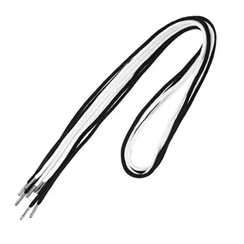 Produktbild: 4 Stück Metallkopf Polyester Baumwolle Seil Pullover Hut Sporthosen Seil Kordelzug Kordeln Ersatz Kordelzüge für Jogginghosen Shorts Hosen Jacken Mäntel Universal Flache Schnur Zubehör
