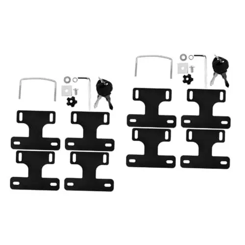 Produktbild: Healifty 8 Stück Dachträger Querträger Clips Querträger Aufhänger Clips Dachträger Clip Auto Topper Klemmen Dachreling Clips Querträger Aufhänger Klemmen Auto Topper Clips Klemmen
