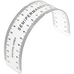 Produktbild: Healifty Augenbrauen Lineal PVC Flexible Augenbrauen Microblading Lineal Permanent Make-Up Messwerkzeug Microblading Lieferungen