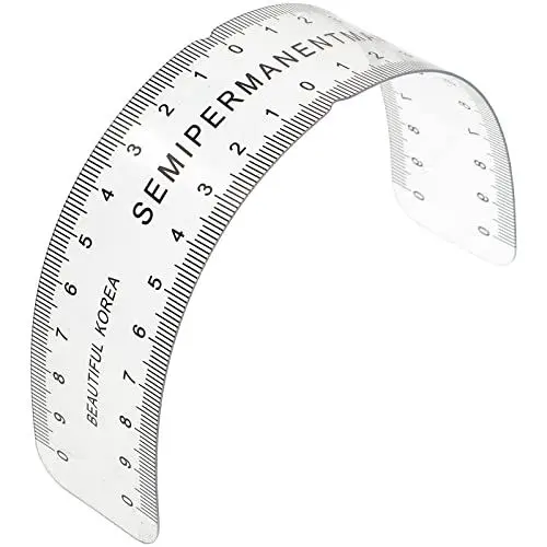 Produktbild: Healifty Augenbrauen Lineal PVC Flexible Augenbrauen Microblading Lineal Permanent Make-Up Messwerkzeug Microblading Lieferungen