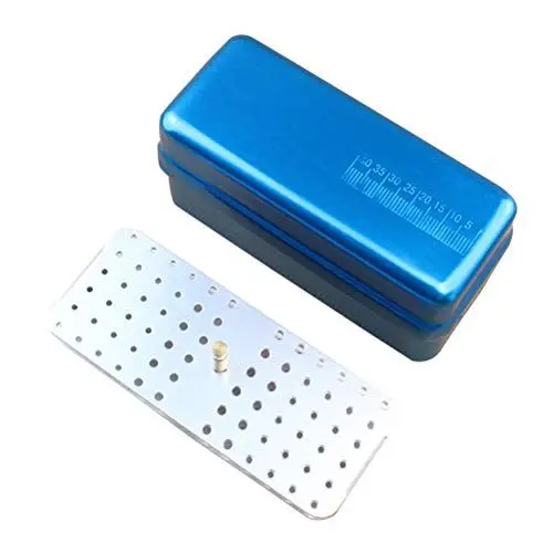 Produktbild: Healifty Autoklav Sterilisator Fall 72 Löcher Dental Desinfektion Halter Box für Mundpflege Werkzeuge (Blau)
