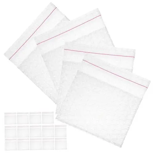 Produktbild: Healifty Luftpolsterbeutel Selbstklebende Luftpolsterfolie Verpackungsfolie Kunststoff Verpackungsbeutel Ausziehbeutel Luftpolster Reißverschlussbeutel Luftpolsterfolie