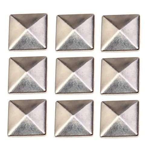Produktbild: Nietennieten mit flacher Rückseite, zum Kleben von Taschen, Kleidung, Gürtel, Schuhe, Bronze, 100 Stück silber