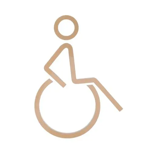 Produktbild: Healifty Selbstklebendes Schild für Barrierefreie Toiletten für Hotels Restaurants Sorgt für Sichtbarkeit Einfache Installation