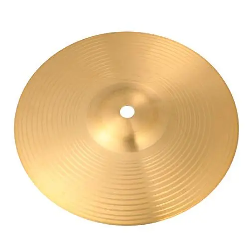 Produktbild: Healily Hi-Hat Becken Hi Hat Paar Trommeln Teil Musikinstrument Zubehör, Messing, goldfarben, 20 cm