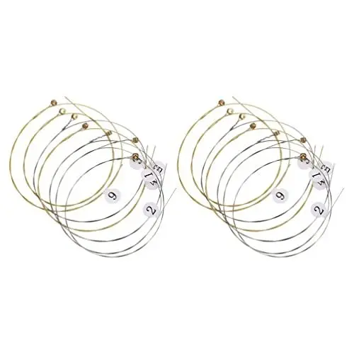 Produktbild: HEALLILY 19 STÜCKE LYRE String Small Harp Saiten Zubehör von 19 Saiten Ersatz Metallstring für Harfe Neue Ersatzsaiten