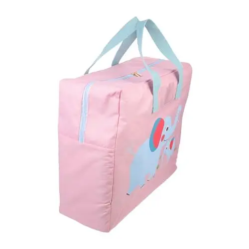 Produktbild: HEALSOPTHY Klassische Kinderbettdecke Aufbewahrungstasche Faltbare Organizer Tasche für Kleidung und Bettwäsche Große Kapazität Geeignet für Aufbewahrung zu Hause Niedliches Design