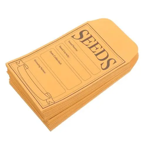 Produktbild: Healvian 100 Stk Samenhülle geldumschläge umschlag kleine Aufbewahrungspakete Mini-Umschläge zum Sammeln kleine Umschläge aus Kraftpapier Umschläge für Gemüsesamen Blumen Papiertüte Tasche