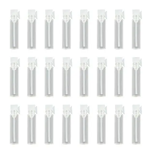 Produktbild: Healvian 100 Stück 1 Ml Parfümzerstäuber Nachfüllbar Reise Parfümzerstäuber Glasflaschen Nachfüllbare Unterflaschen Probenfläschchen Behälter Kosmetik Parfüm Glasflasche