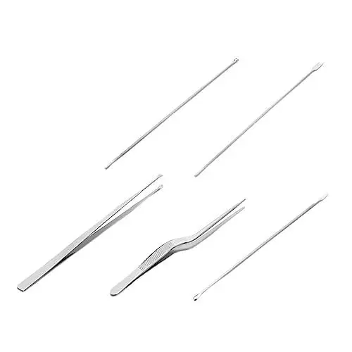 Produktbild: Healvian 10 Stk Ohrstöpsel-set Ohr Löffel Ohrenschmalz-picker Ohrpflücker Mit Licht Ohrreinigungspickel Ohrenschmalzentferner Spiralohrstöpsel Aus Stahl Ohrlöffelgräber Rostfreier Stahl