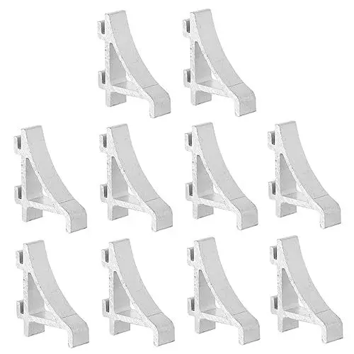 Produktbild: Healvian 10 Stücke Kühlschrank Clip Aluminium Gefrierschrank Clamp Regal Klammer Einfach Installieren Edelstahl