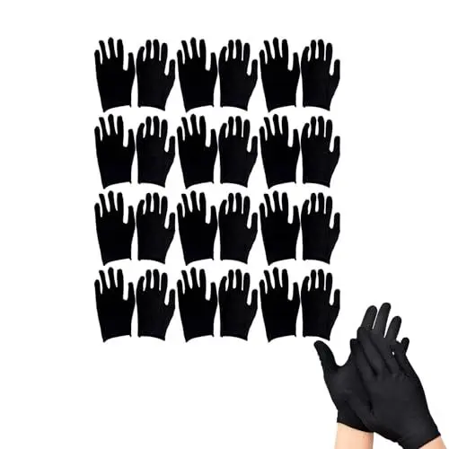 Produktbild: Healvian 12 Paare Baumwollhandschuhe Dünne Arbeitshandschuhe Gartenhandschuhe Etiquette Handschuhe Handschutz Arbeitsschutzhandschuhe FüR Elektronik, Labor, PräZisionsarbeiten
