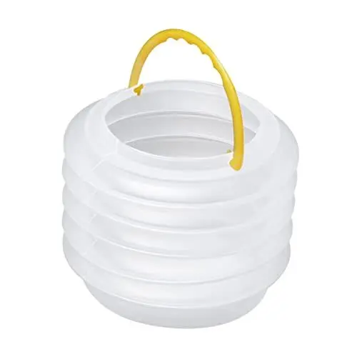 Produktbild: Healvian 12st Eimer Zum Waschen Von Pinseln Malerpinsel Waschanlage Pinselwascher Reiniger Für Kunstpinsel Camping-angeleimer Tragbarer Faltbarer Wasserbehälter Wasserfarben-wascheimer