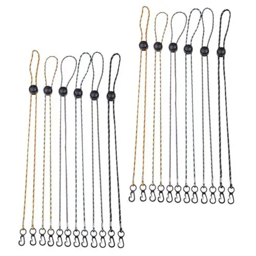 Produktbild: Healvian 12st Maskenseil Anti-fall-maskenband Schutzmaskenhalter Ohrenschoner Verstellbares Maskenband Kette Zum Aufhängen Der Maske Lanyard Für Geflochtenes Seil