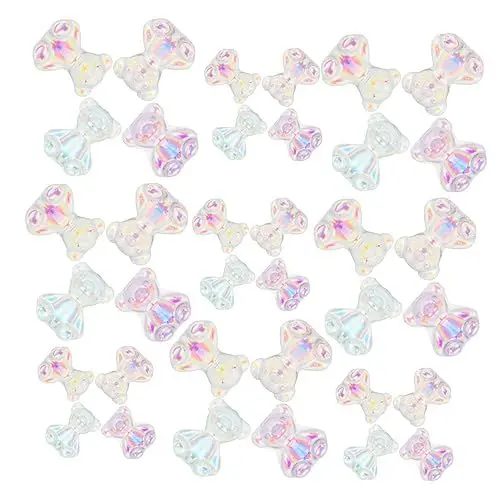 Produktbild: Healvian 132 Stück Bär Nageldekoration Harz-maniküre-patches Kunst Dekoration Charms Tierische Nagelkunst Dekorativer Bonbongummis Tierische Reize 3d-gummis Zubehör Charme