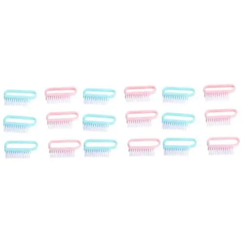 Produktbild: Healvian 18 Stk nagel reinigungsbürste plastikpinsel reinigungsbürste küche Bürstenreinigungswerkzeug Herzförmige Schachteln für Blumen Nagelbürste Fingernagelreiniger Maniküre Waschmittel