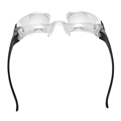 Produktbild: Healvian 1Stk Fisch Teleskop Angelfernglas Lupenbrille Lupenkopfhörer Outdoor-Lupe Stirnbandlupe angelbrille Angel Teleskopbrille schnapsgläser Lupe zum Angeln Fernglas zum Angeln Abs Weiß