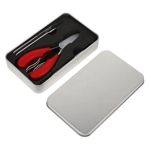 Produktbild: Healvian 1 Satz Nagelknipser für Pediküre Nagelzange Maniküre Nagelwerkzeug para uñas pediküre werkzeug nagelhautmesser Fingernagel Zehennagelknipser Zange für abgestorbene Haut Metall rot