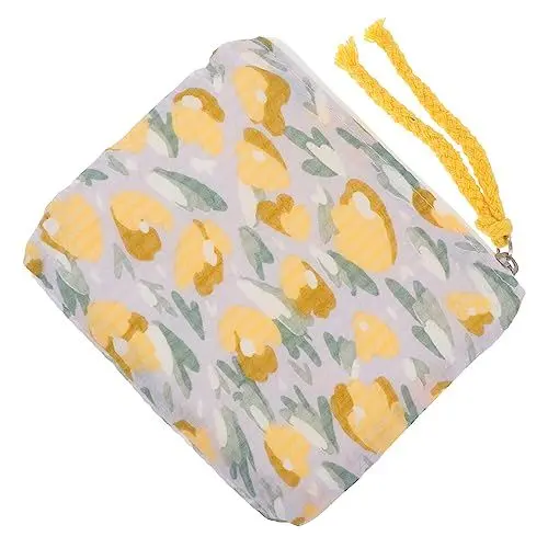 Produktbild: Healvian 1stk Geldbörse Mini-Lippenstift Tragbare Kartentasche Wickeltasche Japanische Brieftasche Reisebrieftasche Kleine Reißverschlusstasche Reisetaschen Schaum Baumwolle Yellow