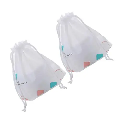 Produktbild: Healvian 2 Stück Gesichtswaschlappen Und Pad Aus Reiner Baumwolle – Weich Tragbar Wiederverwendbar-handtuch Für Reisen Und Outdoor Sanft Zur Haut