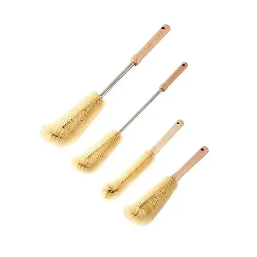 Produktbild: Healvian 2 Sätze 4 Stück Flaschenbürste Flaschenreinigungswerkzeug Babyflasche Wasserbecherbürste Säuglingsflaschen Reinigungsbürste Langstielbürste Saugnapfbürste Babyflaschen