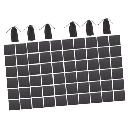 Produktbild: Healvian 2 Sätze Brillenputztuch Brillenetui mit Kordelzug Bildschirmreinigungstuch Schnapsgläser bildschirmreiniger bildschirm reiniger Glasreiniger Brillentücher superfeine Faser Black