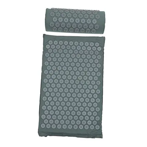 Produktbild: Healvian 2st Akupunktur-massagekissen Rutschfeste Trainingsmatte Akupunktmassagematte Körper-stretching-matte Akupressur-massagematte Praktisches Massagekissen Grey Abs-kunststoffnägel