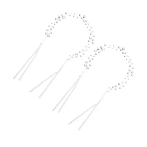 Produktbild: Healvian Elegantes Stirnband-set Für Die Hochzeit Braut 2er-pack Kunsthaar Für Brautjungfern Partys Und Festivals