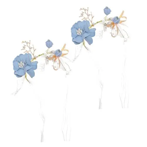 Produktbild: Healvian 2stücke Handgelenkblumen Armband Hochzeit Corsage Blumen Für Brautjungfern Handgelenk Ansteckblumen Armbänder Blume Decor Hochzeitsarmband Ansteckarmband