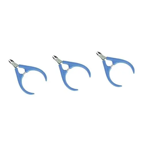 Produktbild: Healvian 3stücke Edelstahl Nagelknipser Für Maniküre Und Pediküre Jaw Hangnail Clipper Mit Anti-rutsch-griff Zufällige Farben Für Trimmen Von Nagelhaut Und Zehennägeln