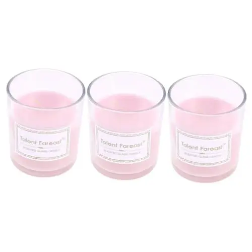 Produktbild: Healvian 3St romantische Gelkerze Duftwachs Wachs mit Partyduft Aromatherapie-Kerze Luft duftendes Wachs Rosa