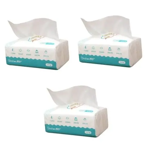 Produktbild: Healvian 3 Packungen Abschminktücher Abnehmbare Gesichtstücher Make-up-entfernungstücher Gesichtstücher Aus Baumwolle Bilden Gesichtstücher Baumwolle Make-up-seidenpapier Makeup Entferner