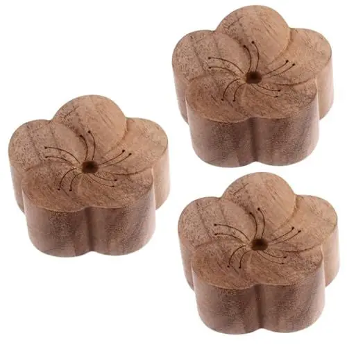 Produktbild: Healvian 3 STK Diffusor Aromatherapie Holz Diffuser Für Ätherische Öle Für Zu Hause Dekoration Hölzern Autodekorationen Wohnzimmerdekoration Holzaroma Schwarze Walnuss Büro Luft Duft