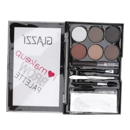 Produktbild: Healvian 3 Sätze Augenbrauenpuder-Set kosmetikset augenbrauenbürste Tattoo-Augenbrauenstift Palette für Lidschatten-Schönheitskosmetik praktisches augenbrauenpuder Dame Kosmetik Abs